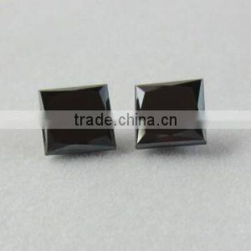 Excellent princess cut natural black diamond Indian Manufacturer