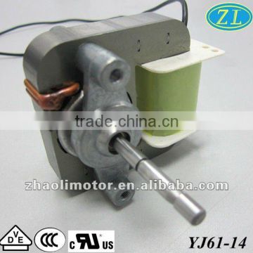 Small electric motors Fan motor Shaded Pole Motor YJ61-14 electric motor specifications 120/220v, 50/60hz