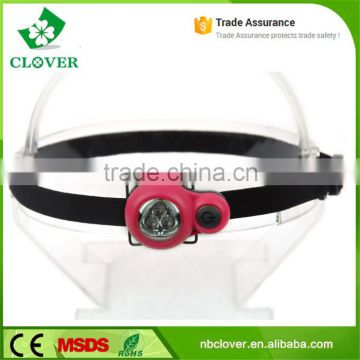 2*CR2032 battery ABS material waterproof 3 white LED most powerful headlamp