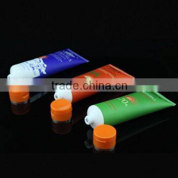 label sticker paste with cosmetic plastic tube