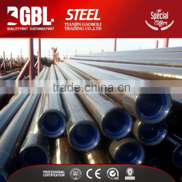 low price astm a106 seamless steel pipe black painting surface