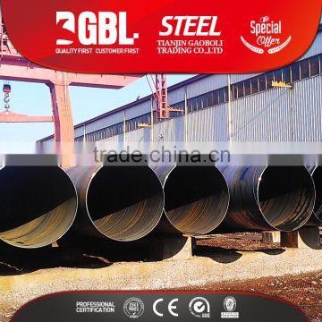 Thick wall SSAW 400mm diameter steel pipe weight