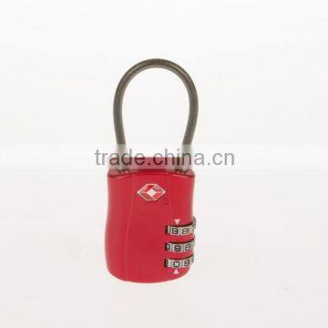 Travel Luggage Combination Cable TSA Lock, 3-dial Combination TSA Padlock,3 Digital Combination TSA Lock photo-3