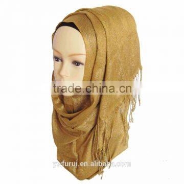 Wholesale shimmer glitter lurex viscose hijab for islamic muslim women