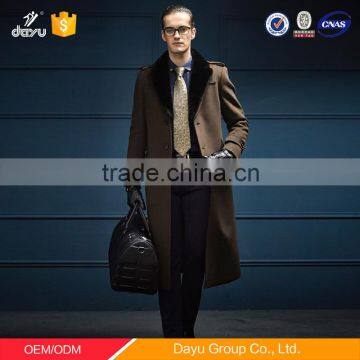 2016 Latest Chinese Style men Wool Coat, High quality Double Side fabric, customized color men coat