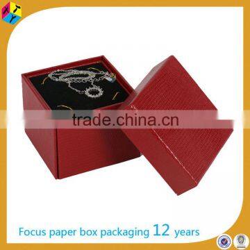 red rigid paper cardboard packaging tiered boxes