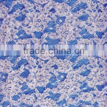 African Polish White Cotton Lace Fabric For Dress