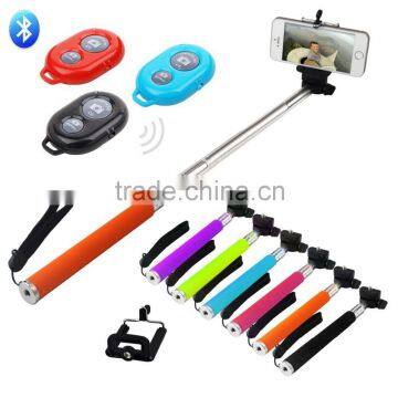 Factory price but good quality stainless steel bluetooth monopod for andriod and iphone