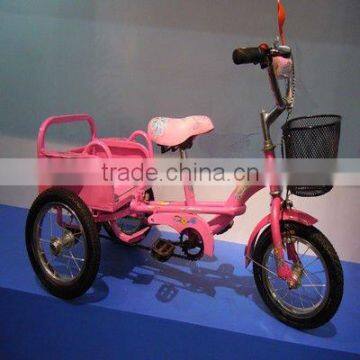 With hot selling pink tricycle in shanghai fair/2 years to 5 years/beautiful children tricycle with carrier