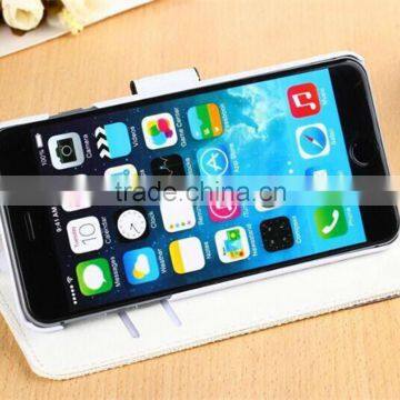 Classic Mix-color Cloth Material Case For IPhone 6s Luxury Stand With Card Slot