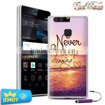 Newest Animal Painting Cartoon Cute Art Print Hard Housing Sillicon Cover For Huawei P9 Soft Case Cover Instock photo-2