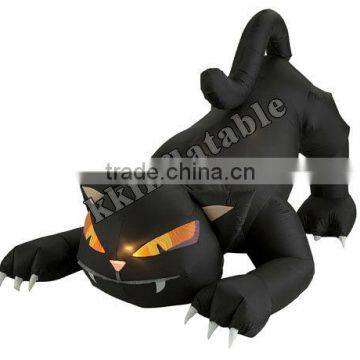 lighted inflatable halloween black cat,halloween inflatable model