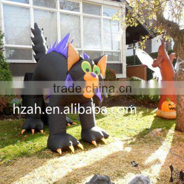 Giant Halloween Crazy Black Cat for Yard Decoration