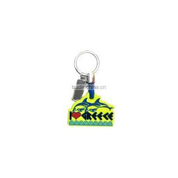 Pvc Key chain I Love Greece with Metal Part