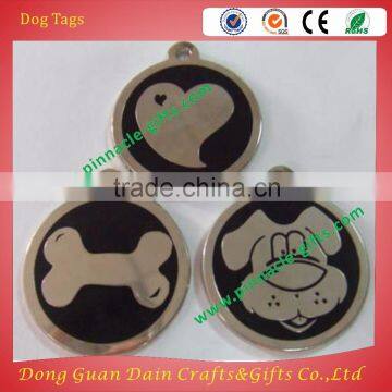 customized metal zinc alloy dog tags with epoxy done