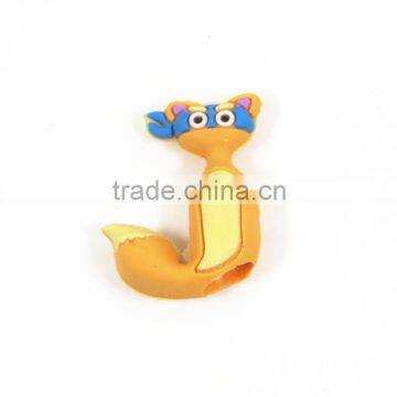 Cartoon customized pen topper/ rubber letter pencil topper/ PVC pencil topper