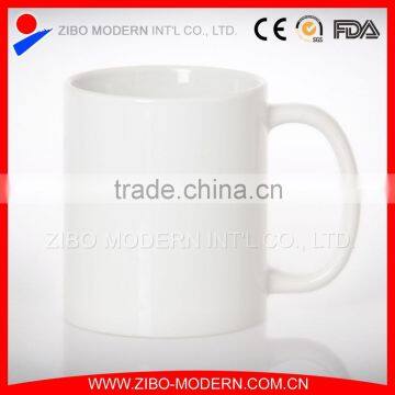 high quality 11oz cheap white ceramic coffee mug