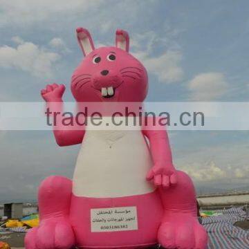8m High inflatable rabbit air balloon for advertisement F1028