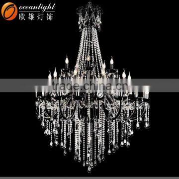 Black Cord Chandelier Modern Candle Chandelier Multi Heads Candle Light OMG88625-20+10+5W