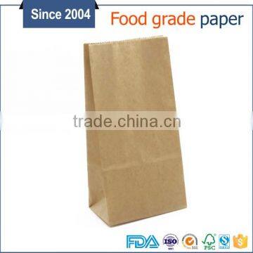 Biodegradable natural garbage paper bag on the plane