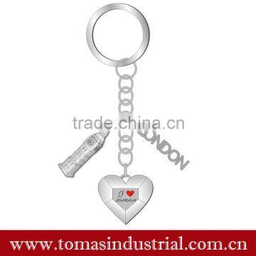 Hot sale souvenir keychain custom metal keychain wholesale