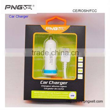 2014High quality new design PNGXE car charger with single output port for iphone Manufacturers