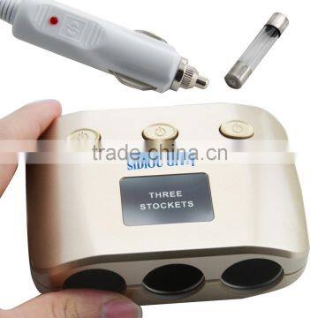 Sidiou Group A Drag Three Car Cigarette Lighter Dual USB Power Adapter One in Three Car Charger photo-6