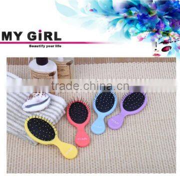 Direct Manufacturer MY GIRL hot sale high quality Plastic waterish detangling shower hair hard bristle nylon brush