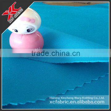 Polyester thick double knitted textile fabric for garments fabric