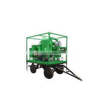 TY-M Outdoor Mobile Type Turbine Oil Treatment Purifier Plant With Tralier,Vacuum Drying and Demulsification