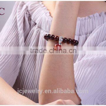 Wholesale Aroma Diffuser Semi Precious Stone Stretch Bead Bracelet
