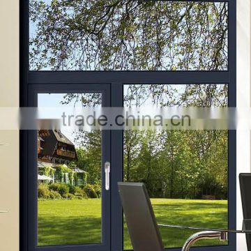 450 grey aluminum casement window with horizontal pivoting opening way