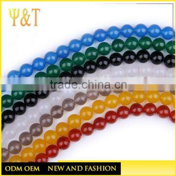 China factory different size onyx round beads with hole (KB-001)