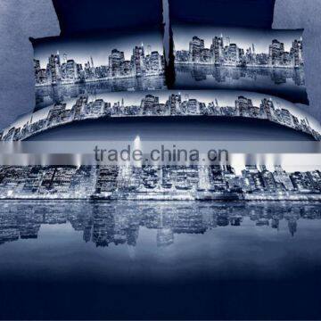 four six 2014 Deluxe design 100% cotton building bed linen set duvet cover set