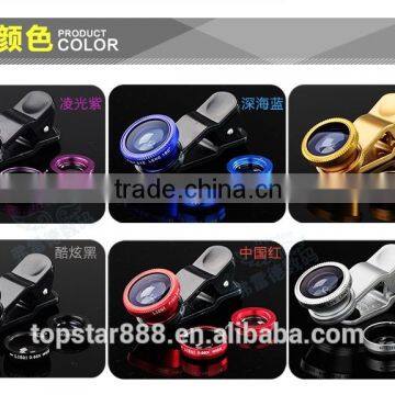 Universal 3 in 1 Wide angle Lens + Macro Lens + Fish Eye Lens