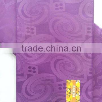 2015 Best selling guinea brocade fabric lady dress,purple