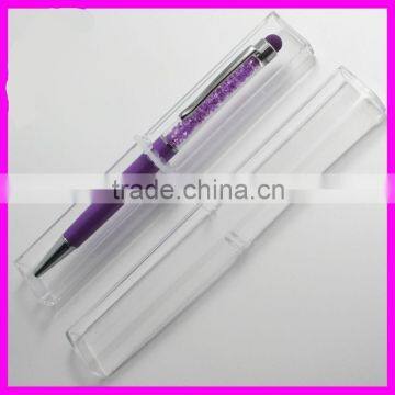 Crystal Metal Stylus Pen With a Plastic Box Set,stylus Pens With Glitter photo-3