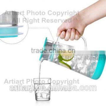 2015 New Product Original Design Fancy Glass Teapot