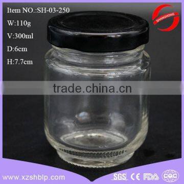 300ml glass honey/jam jar wholesale