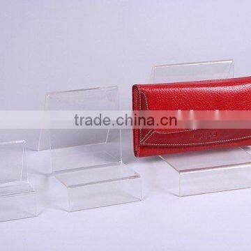 acrylic wallet holder, acrylic purse holder, acrylic bag display