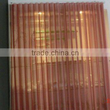 Red Color Solar Hanas Vertical Sheer Blinds