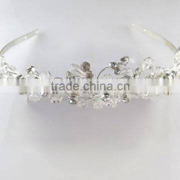 Newest design flower shape fashion headband crown