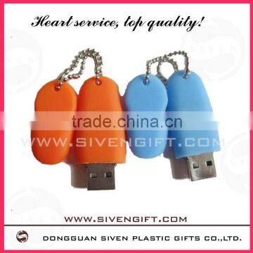 customized soft pvc USB disk cover for promotional use