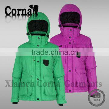 Manufactures direct price waterproof and keep warm new design girls coat