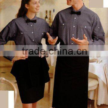 restaurant waiter uniform/restaurant uniform/bar waiter unifrom