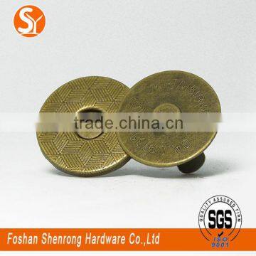 Wallet Metal Fitting Silver Magnetic Snap 12*2mm for Wallet photo-6