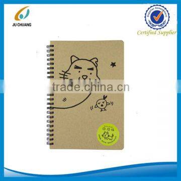 A5 popular kraft paper cheap school notebook wholesale