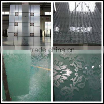laminated tempered back painted glass for interior and exterior decoratiion glass