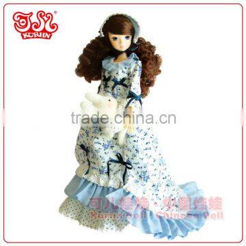 Fashion plastic wholesale children doll toy England style
