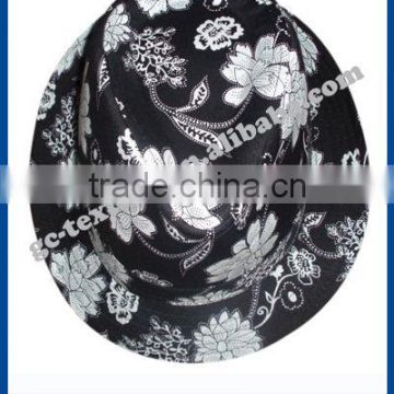 flower pattern fedora hat